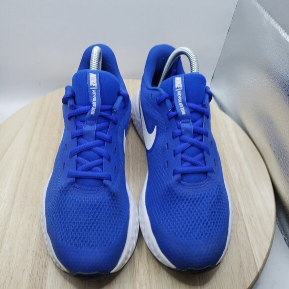 Nike Revolution 5 Youth Size 7 or Womens 8.5 BQ5671-401 Blue White Sneaker - Picture 4 of 7